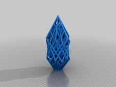 Ultra Customized Lattice Cube Sculpture 3D Printer Model