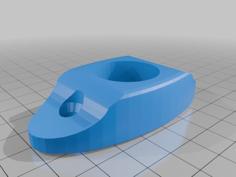 Wardrobe Pole Hanger Flange 3D Printer Model