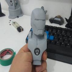 Iron Man Bust Add Arc Reactor 3D Printer Model