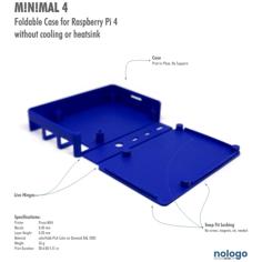 M!N!MAL 4 – Raspberry Pi 4 Case 3D Printer Model