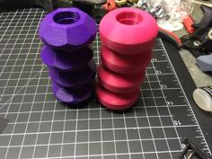 Rocket Profile Anti-rocker Wheel 50mm 3D Printer Model