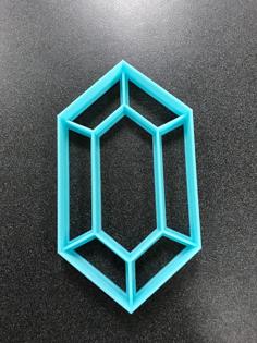 Rupee Cookie Cutter Zelda 3D Printer Model