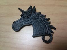 Unicorn Keychain 3D Printer Model