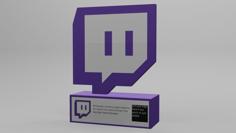 Twitch Trophy 3D Printer Model