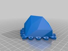 Diamond Apple Mold 3D Printer Model