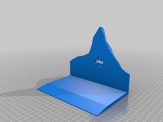 Matterhorn Bookshelf Stopper – Swiss Mountains 3D Printer Model