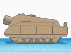 Clamshell Armored Siege Tank [FDM FRIENDLY] 3D Printer Model