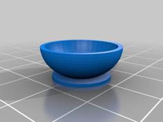 Miniature Bowl (Shorter) – 2CM 3D Printer Model