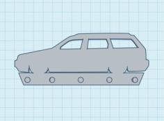 VW Passat 35i Key Rack 3D Printer Model