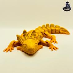 Very Cute Axolotl – ARTICULATED – NO SUPPORTS – PRINT IN PLACE 3D Printer Model