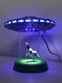 UFO Abduction Lamp With Blinking Lights 3D Printer Model