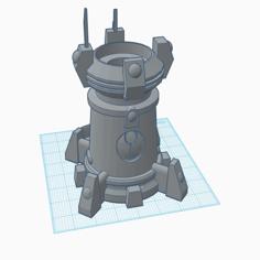 Tau Dice Tower 3D Printer Model