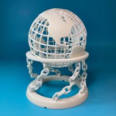 Floating Globe Ornament 3D Printer Model