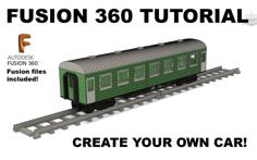 Train Car Tutorial In Fusion 360 For OS-Railway 3D Printer Model