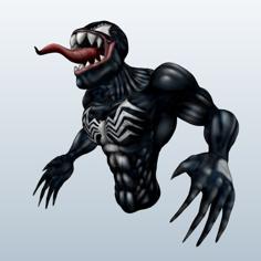 Venom Bust 3D Printer Model