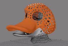 Fursuit- Or Puppet-head Base – Version 62 – Duck 3D Printer Model