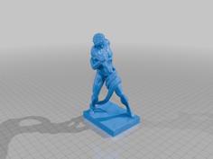 Athlete Wrestling A Python 3D Printer Model