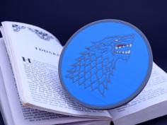 Multi-Color Game Of Thrones Coaster – House Stark 3D Printer Model