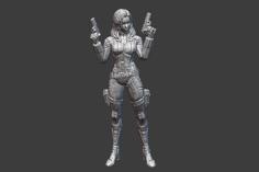 Black Widow (presupported 35mm Marvel Wargaming Miniature) 3D Printer Model