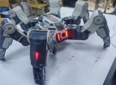 Sci-fi Hexapod Robot 3D Printer Model