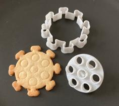 COVID Cookie Cutter 3D Printer Model