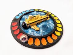 Deep Sea Adventure Board Game – Submarine Air Tracker 3D Printer Model