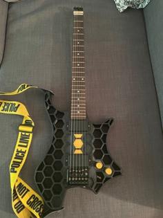 Steel Core Headless Electric Guitar 3D Printer Model