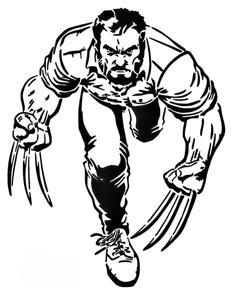 Wolverine Stencil 4 3D Printer Model