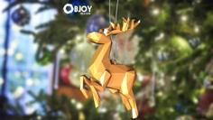 SANTA CLAUS’S REINDEER Lowpoly – By Objoy Creation 3D Printer Model