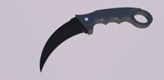 Karambit With Blade Mold 3D Printer Model