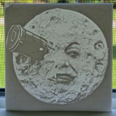 Moon Face Lithophane 3D Printer Model