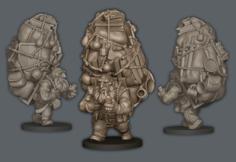 Dwarf Travelling Merchant 3D Printer Model