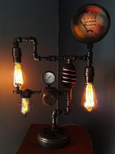 STEAMPUNK LAMP 3D Printer Model