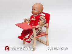 Doll High Chair [obsolete] 3D Printer Model