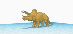 Low Polly Triceratops 3D Printer Model