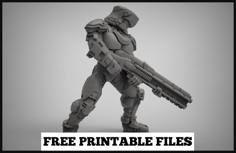 Sci-fi Gunner 3D Printer Model