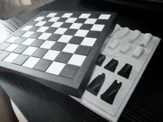 Chess Set ( Board / Pieces / Box ) 3D Printer Model