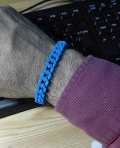 Flat Chain Bracelet – M3D Version 3D Printer Model