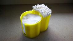 Container For Cotton Buds & Pads 3D Printer Model