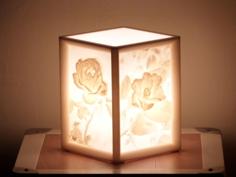 More-Than-a-Lithophane Camellia & Rose Lamp 3D Printer Model