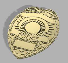 Police Badge 3D Printer Model