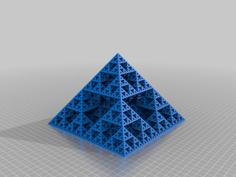 Sierpinski Pyramid Lamp 3D Printer Model