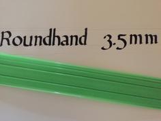 3.5mm Roundhand Ruler 3D Printer Model