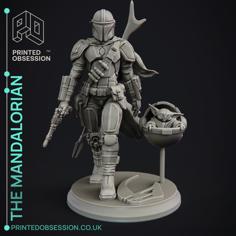 The Mandalorian – Star Wars Fanart – 30cm 3D Printer Model