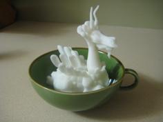 Teacup Dragon Puppet 3D Printer Model