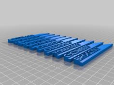 Garden Labels 3D Printer Model