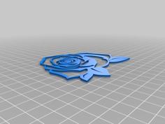 Rose Pendant 3D Printer Model