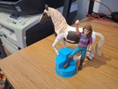 Schleich Mounting Block For Horses 3D Printer Model