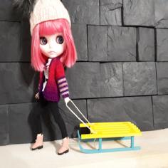 Sled For A Doll 3D Printer Model