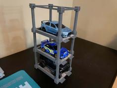 Mini-Z Stackable Car Ports 3D Printer Model